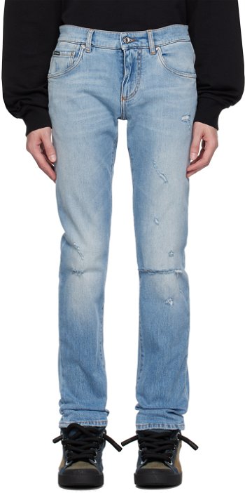 Dolce & Gabbana Blue Five-Pocket Jeans GY07LDG8JG7