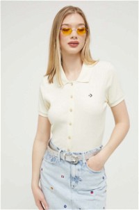 Slim Button-Up Polo Shirt