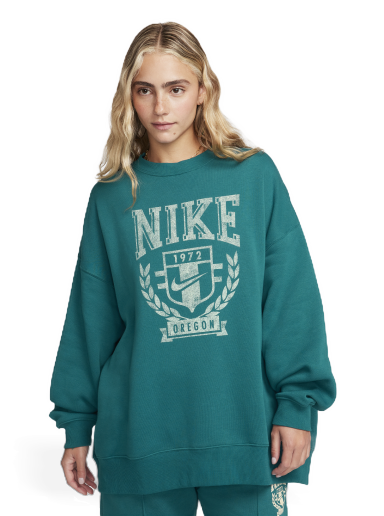 Sportswear Oversized Fleece Crew-Neck Sweatshirt