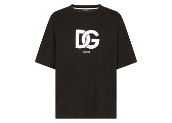 Dolce & Gabbana Cotton DG Logo Print T-shirt Black G8OA3TFU7EQN0000