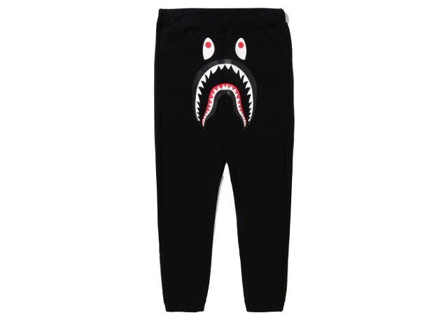 BAPE ABC Camo Shark Sweat Pants Black