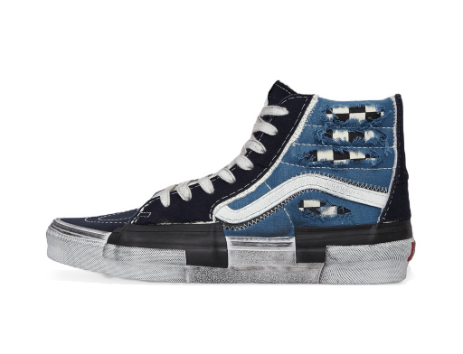 SK8-Hi Stressed Check Reconstruct Sneakers "Navy"