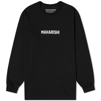 Maharishi Long Sleeve Woodblock Dragon T-Shirt 1277-BLK