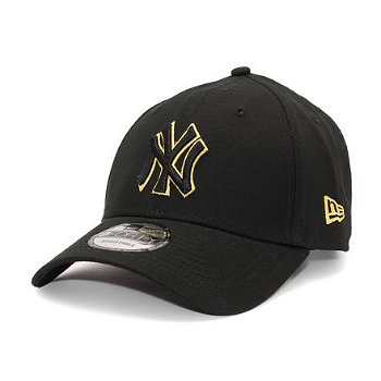 New Era 9FORTY MLB Team Outline New York Yankees Black / Pineapple One Size 60435230