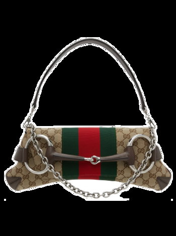 Gucci Taupe Medium Horsebit Chain Bag 764255 FACM2