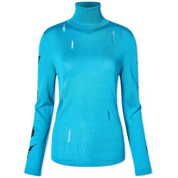 Andersson Bell Augen Flocking Inner Knit Top ATB999W-BLUE