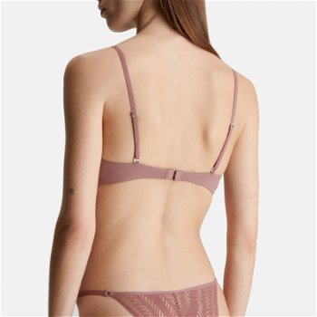 CALVIN KLEIN Sculpt Jersey and Lace Unlined Triangle Bra 000QF7540ELKO