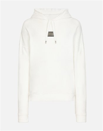Dolce & Gabbana Jersey Terry Hoodie With Logo Tag G9AGQTHU7OAW0111