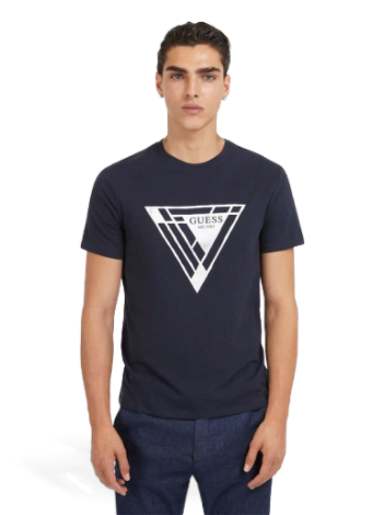 GUESS Triangle Logo Stretch T-Shirt M3BI35J1314