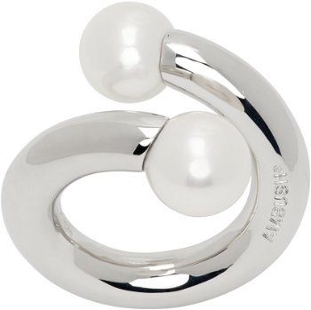 Ambush Pearl Barbell Ring "Silver" BMOC003S24BRA0017200
