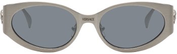 Versace Silver 'La Medusa' Oval Sunglasses 0VE2263 8056597921589