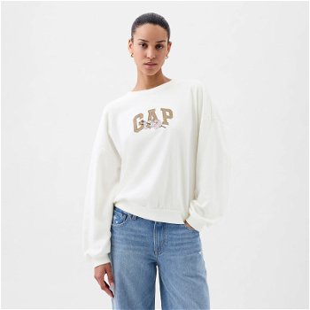 GAP Logo Cherry Blossom Sweatshirt New Off White 870995-00