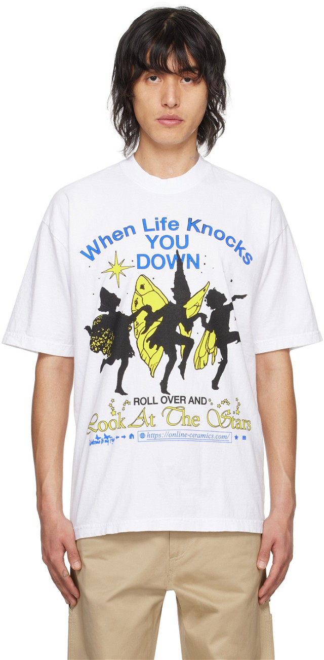 White 'Look At The Stars T-Shirt