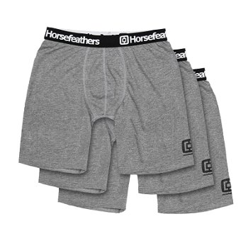 Horsefeathers Boxers Dynasty Long 3-Pack Boxer Shorts Heather Gray AM195C