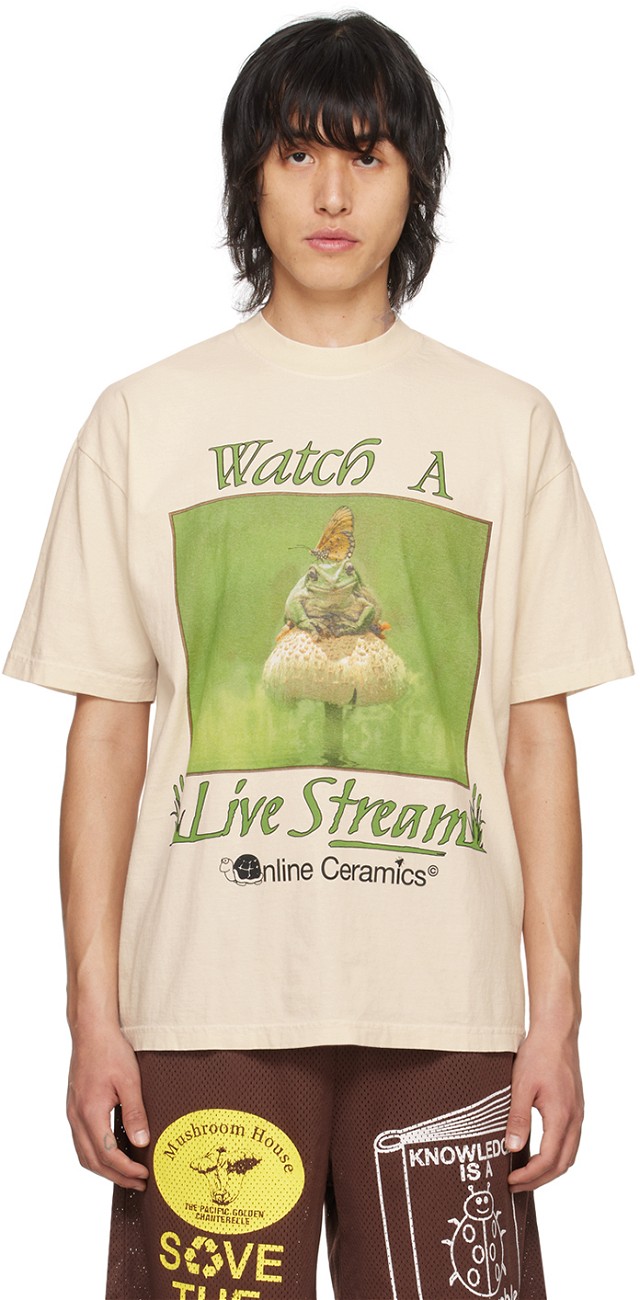 Beige Watch A Live Stream T-Shirt