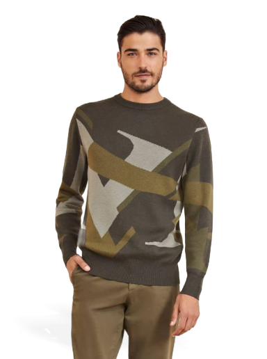Marciano Crew Neck Wool Blend Sweater