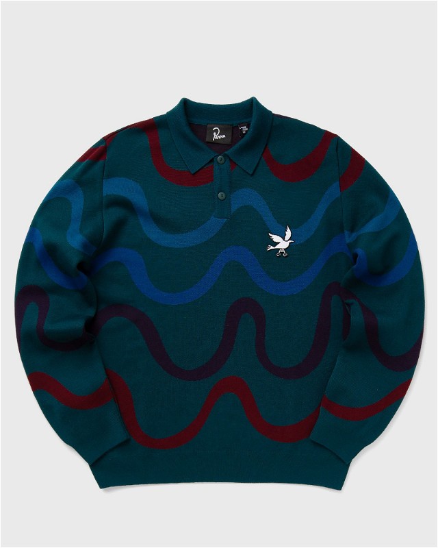 Colored Soundwave Knitted Polo