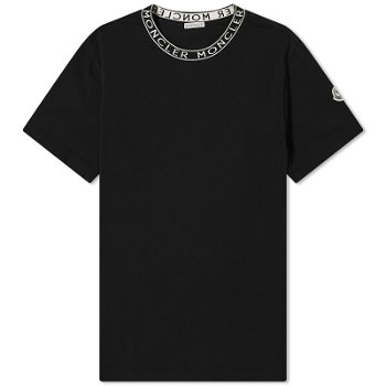 Moncler Collar Logo T-Shirt Black 8C000-24-8390T-999