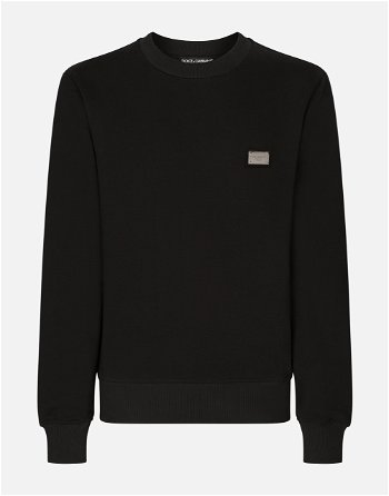 Dolce & Gabbana Jersey Sweatshirt With Branded Tag G9ABJTG7F2GB0665