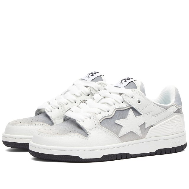 A Bathing Ape Women's Bape Sk8 Sta #4 Sneakers in White,  | END. Clothing