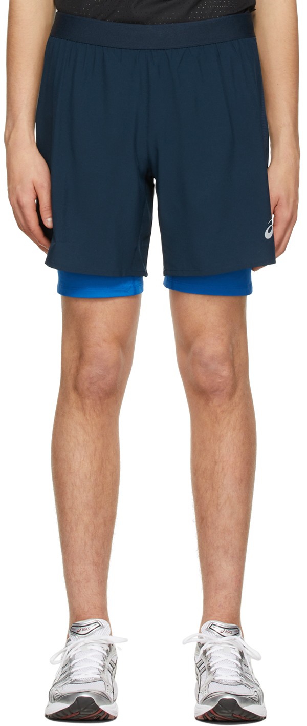 Navy Recycled Polyester Shorts