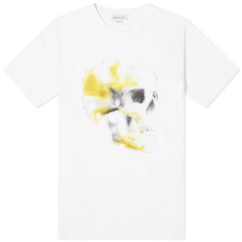 Alexander McQueen Obscured Skull Print T-Shirt 776336QTAAL-0962