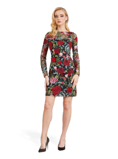 Marciano Floral Embroidery Mini Dress