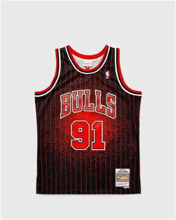 Mitchell & Ness NBA RE-TAKE GRADIENT SWINGMAN JERSEY BULLS 1995-96 DENNIS RODMAN #91 SMJY4867-CBU95DRDBKRD