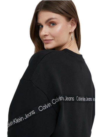 CALVIN KLEIN Cropped Logo Tape Sweatshirt J20J220693.PPYX