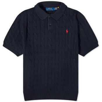 Polo by Ralph Lauren Cotton Cable Polo "Hunter Navy" 710917050001