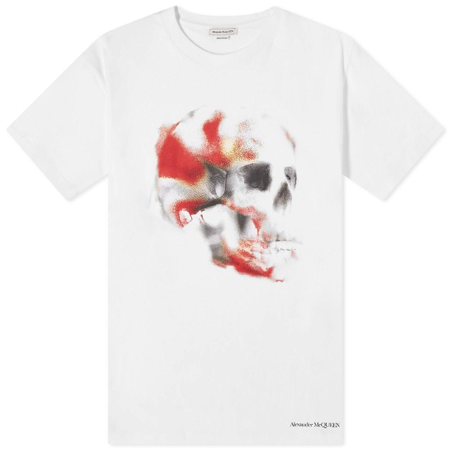 Obscured Skull Print T-Shirt
