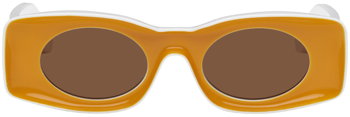 Loewe Yellow & White Paula's Ibiza Sunglasses LW40033I@4939E
