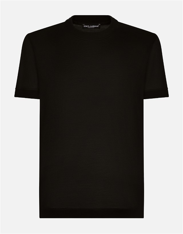 Short-sleeved Silk T-shirt