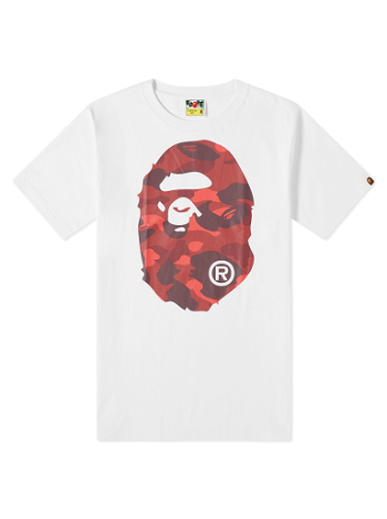 BAPE Colour Camo Big Ape Head T-Shirt White/Red 001TEJ301015M-WHTRED