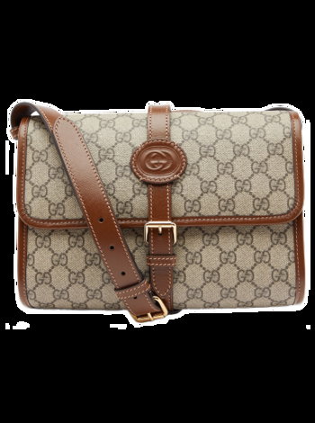 Gucci GG Jacquard Buckle Messenger Bag Tan 745679-92TCG-8563