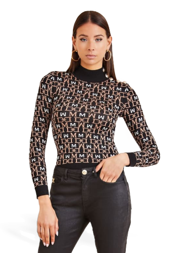 Marciano All Over Print Logo Sweater
