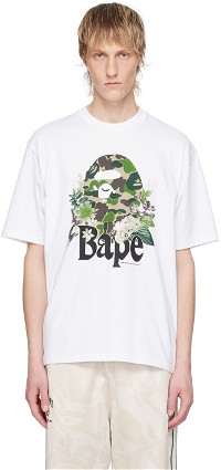 BAPE White Flora Big Ape Head T-Shirt
